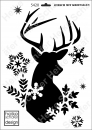 Schablone-Stencil A3 082-5420 Hirsch mit Kristallen
